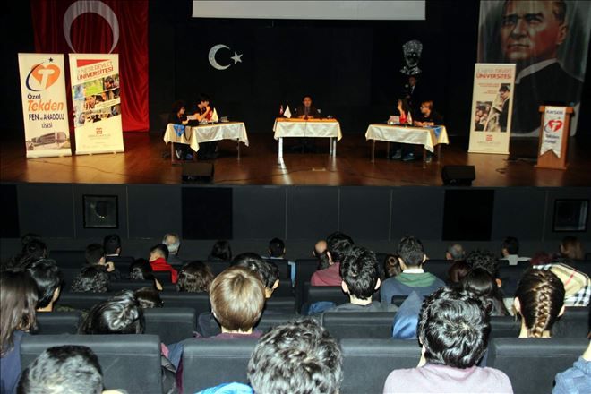 Sabuncuoğlu, öğrencilerin sorularını yanıtladı.